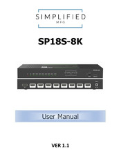 Simplified MFG SP18S-8K User Manual