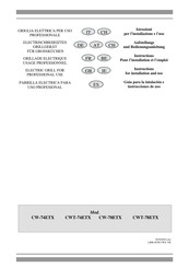 Lotus CWT-78ET Instructions For Installation And Use Manual