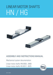 WEISS HN Series Assembly And Instruction Manual