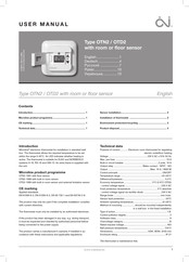 OJ Electronics MICROLINE OTD2 User Manual