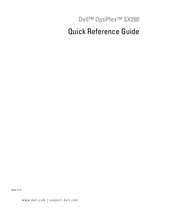 Dell OptiPlex SX280 Quick Reference Manual