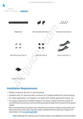 Ubiquiti ER-8-XG Installation Requirements