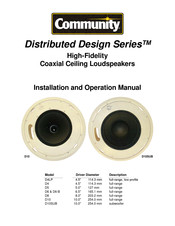 Community Distributed Design D6-B Installation And Operation Manual