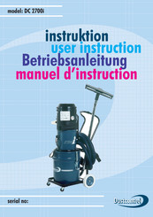 Dustcontrol DC 2700i User Instruction