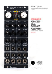 ADDAC System DUAL ENVELOPE FOLLOWER+ User Manual