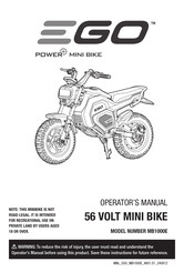 Ego Power+ MB1000E Operator's Manual