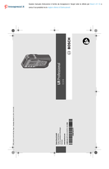 Bosch LR Professional 1 Original Instructions Manual