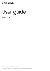 Samsung HW-B750F/ZA User Manual