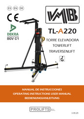 PRO LIFTS WMB TL-A220 Operating Instructions & User Manual