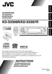JVC KD-SX998R Instructions Manual