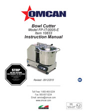 Omcan FP-IT-0005-E Instruction Manual