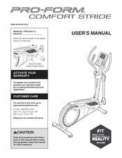 ICON IP PRO-FORM COMFORT STRIDE User Manual