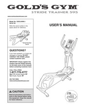 Gold's Gym STRIDE TRAINER 595 User Manual