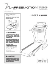 ICON IP FREEMOTION 750 User Manual