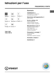 Indesit TAN 5 FNF Operating Instructions Manual