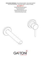 GATTONI 2237EASY Installation And Assembly Manual