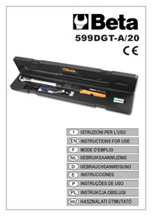 Beta 599DGT-A/20 Instructions For Use Manual