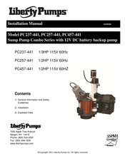 Liberty Pumps Sump Pump Combo PC237-441 Installation Manual
