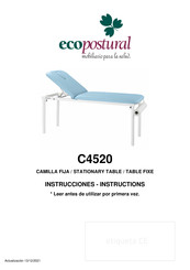 ECOPOSTURAL C4520 Instructions Manual