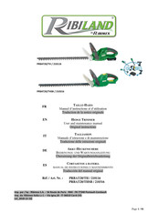 Ribimex RIBILAND PRBAT20/THSB User And Maintenance Manual