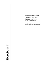 Radcal DAPcheck Plus DAPCKP+ Instruction Manual