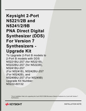 Keysight N5222-60132 Installation Notes