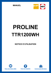 Proline TTR1200WH Manual