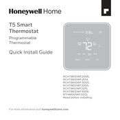 Honeywell Home RTH8800WF2022 Quick Install Manual
