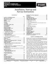 Bryant 524J-25H Installation, Start-Up And Service Instructions Manual