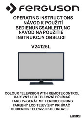 Ferguson V24125L Operating Instructions Manual