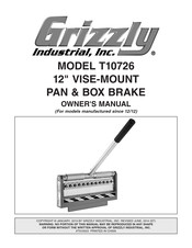 Grizzly T10726 Owner's Manual