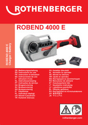 Rothenberger ROBEND 4000 E Instructions For Use Manual