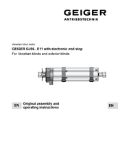 GEIGER GJ56 E11 Series Original Assembly And Operating Instructions