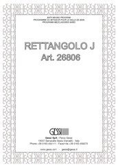 Gessi RETTANGOLO J 26806 Bath Mixing Program