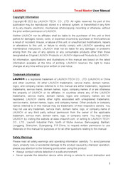 Launch Tread Master User Manual