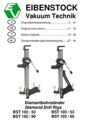 EIBENSTOCK BST 102 / 53 Original Instructions Manual