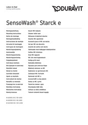 DURAVIT SensoWash Starck e 610200 00 2 00 4300 Mounting Instructions