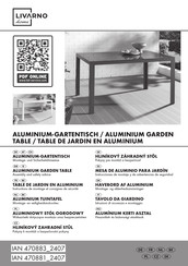 LIVARNO home 470881 2407 Assembly And Safety Advice