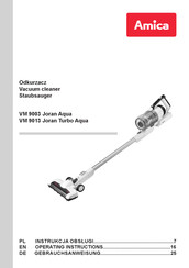 Amica VM 9013 Joran Turbo Aqua Operating Instructions Manual