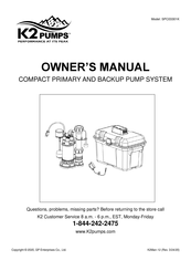 K2 Pumps SPC03301K Owner's Manual