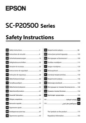 Epson SC-P20500 Series Instructions Manual