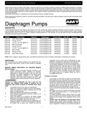 GORMAN-RUPP AMT 335G-96 Specifications Information And Repair Parts Manual