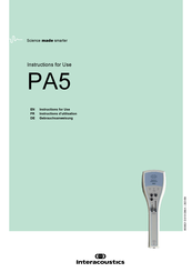 Interacoustics PA5 Instructions For Use Manual