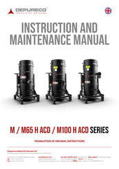 DEPURECO M65 H ACD Instruction And Maintenance Manual