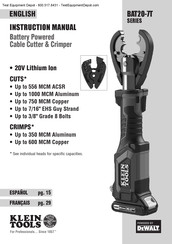 Klein Tools BAT207T1 Instruction Manual