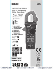 Klein Tools CL220VP Instruction Manual