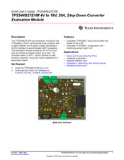 Texas Instruments TPS544B27EVM User Manual