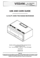 Vissani 1001748504 Use And Care Manual