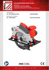 HOLZMANN MASCHINEN HKS 210L User Manual