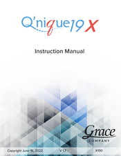 Grace Company Q'nique 19 X Instruction Manual